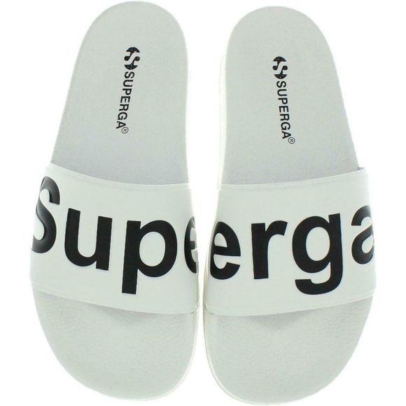 Superga Black and White Slides Perfect for Summer! Size 8 NWT - Picture 2 of 3